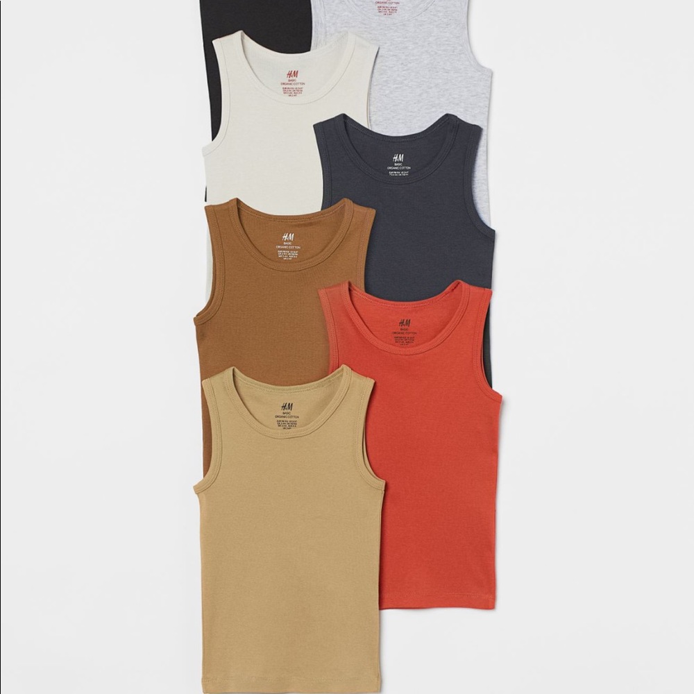 H&M toddler 6 pack cotton tank tops 2T